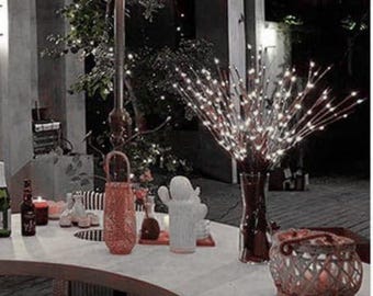 Willow Branch lights, floral lights, cool white birch branch lights, (2 pack) 40 LED cool touch lights USB Spring Decor Mother’s Day gift