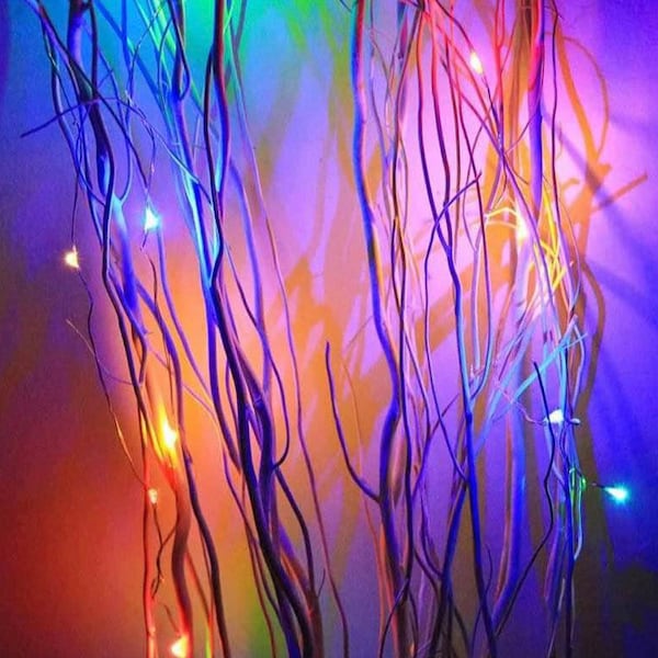 Multicolored Sparkle Wire Lights/fairy Lights 30 Led Bulbs 10ft long, bendable, flexible, water proof lights, brighten up rooms and decor