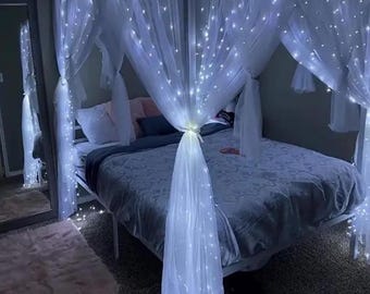 Fairy LED Curtain Lights: USB Powered, 8 Modes, Remote