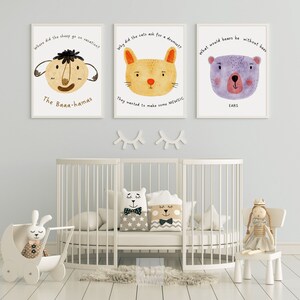 Set of 3 |Nursery Joke |Animal Print |Funny Gift Idea | Nursery Room Prints | Printable Nursery Art | Nursery Wall Set |Printable Boho Art