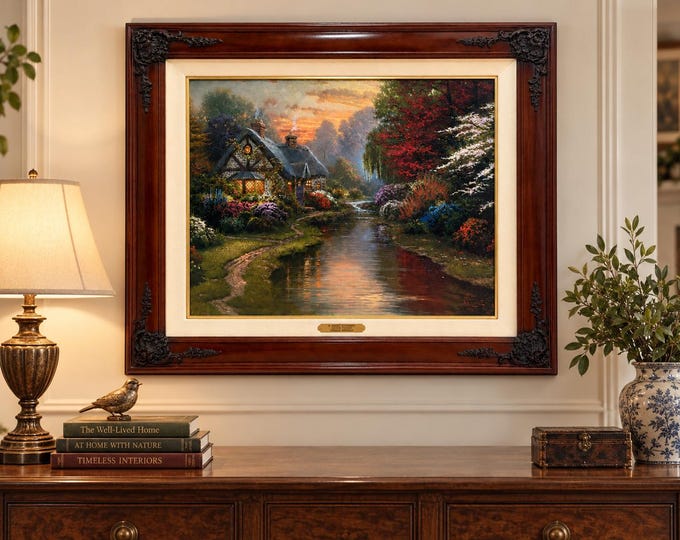 Thomas Kinkade A Quiet Evening Limited Edition Artist Proof  Print (20x24) - 544/790 AP 1998