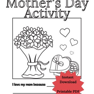 Mother&#39;s Day Coloring Page