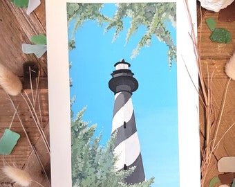 Hatteras Print Painting - Etsy