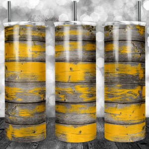 Envoltura de vaso con patrón de tablas de barniz de madera gris gris oscuro - PNG para vasos de 20oz - Diseño de sublimación de vaso - Vaso de tablones personalizados