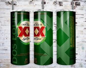 Beer Mexican Tumbler Wrap - PNG for 20oz Tumblers - Tumbler Sublimation Design - Cool Template - Novelty Graphic - Custom Liquor Cup