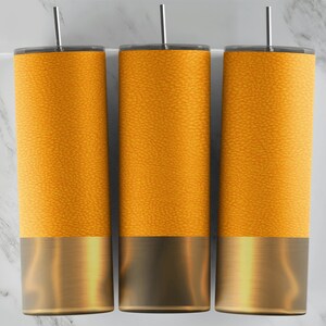 Gelb Orange Shell Tumbler Wrap - PNG für 20 Unzen Becher - Tumbler Sublimation Design - Coole Neuheit Vorlage - Custom Shotgun Tumbler