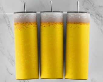 Beer Pattern Tumbler Wrap - PNG for 20oz Tumblers - Tumbler Sublimation Design - Cool Novelty Template - Custom Dad Tumbler
