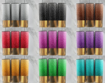 Glitter Shell Tumbler Wrap Bundle  - PNGs for 20oz Tumblers - Tumbler Sublimation Novelty Design - Custom Shotgun Bullet Cups