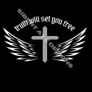 Black and White Truth Christian T-shirt Transparent PNG Digital