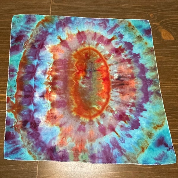 Bandana tie-dye | Taille unique | teint à la main | Unique en son genre