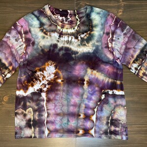 Purple Tie Dye Long Sleeve Shirt | Size Large | One Of A Kind