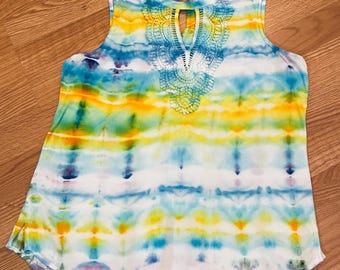 Upcycled danielrainn Tie Dye Tank Top Size Medium | Hand Dyed, One Of A Kind