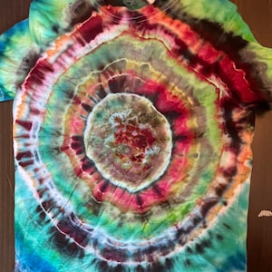 Children’s Geode Tie Dye T-Shirt: Size Large, Hand-Dyed, One Of A Kind