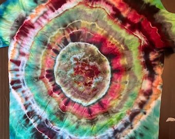 Children’s Geode Tie Dye T-Shirt: Size Large, Hand-Dyed, One Of A Kind