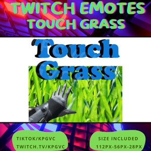 Touch Grass Animated Twitch Emote Go Touch Grass for 