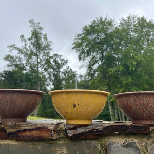 Vintage MCM Retro Texas Ware Brown and Mustard Confetti Splatter Melamine Confetti Mixing Bowls #111 *****SOLD INDIVIDUALLY*****