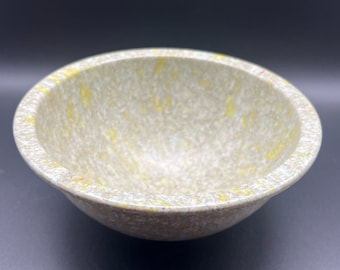 Texas Yellow/Gray/Brown Splatter Ware Bowl #111, Splatter Ware Melmac Confetti 8" Mixing Bowl