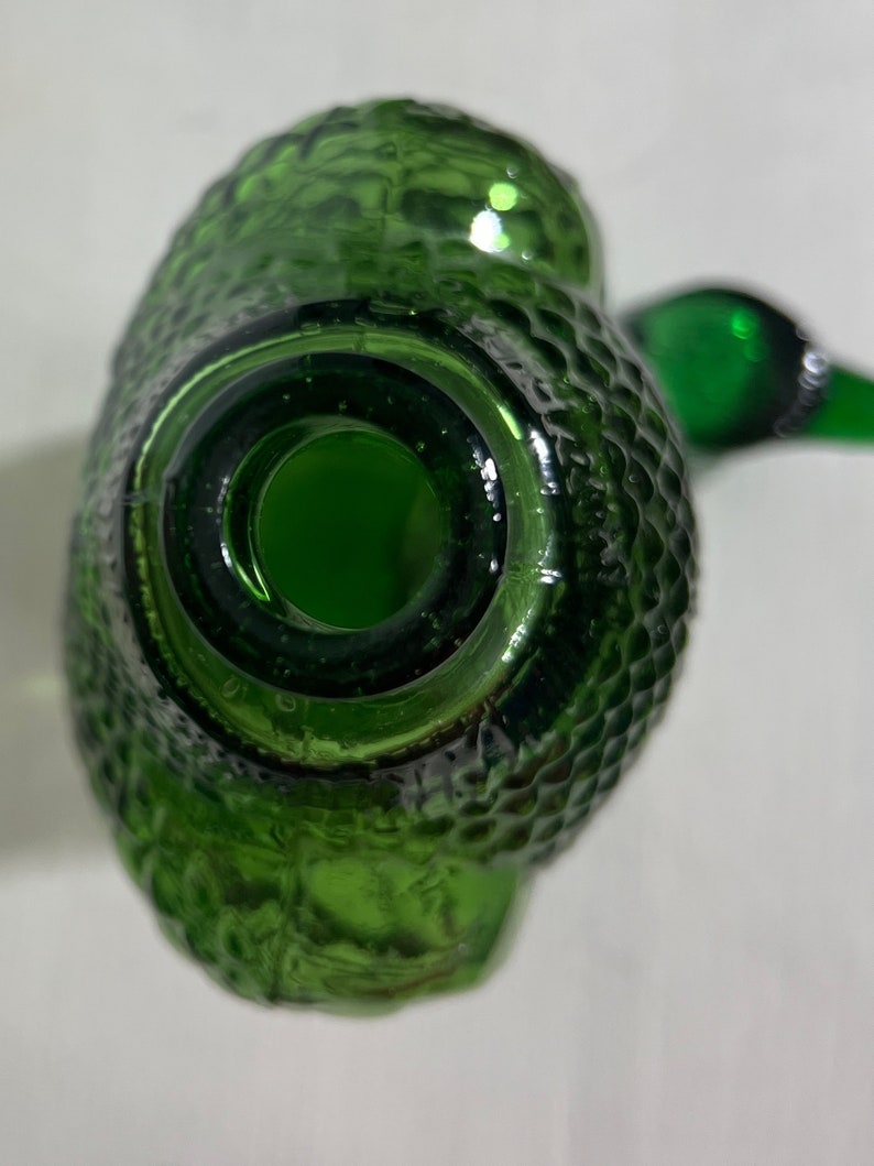 Empoli Decanters/genie Bottles and Eagle Decanter Emerald Green4 SOLD
