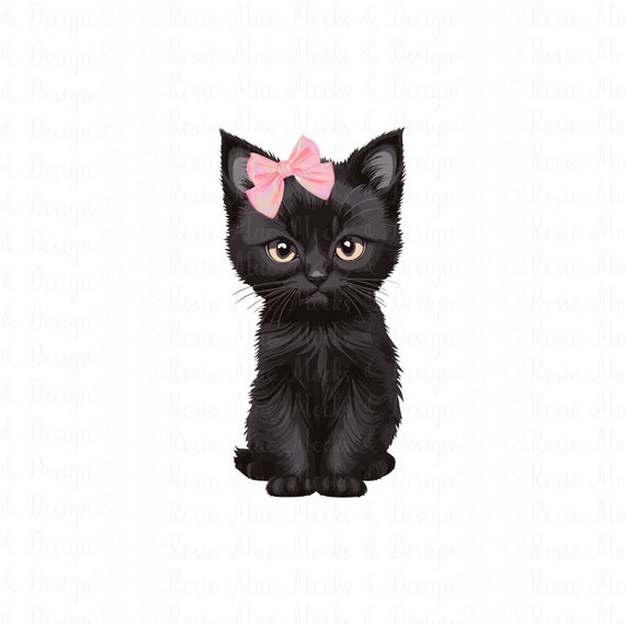 Coquette Kitten PNG Cute Kitty Download Funny Girly Cat Graphic