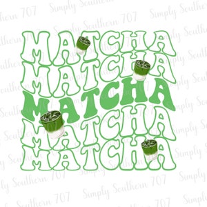 Matcha PNG Digital Downloads PNG Download Matcha Lover PNG Tea Drink Trendy Graphic Aesthetic Design Cold Matcha Hot Matcha Matcha Drinks