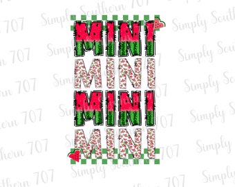Summertime Mini PNG Watermelon PNG Summer Sublimation PNG Mini Watermelon Digital Download Retro Graphic Retro Mini Instant Download Trendy