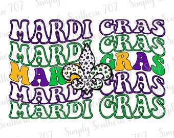 Mardi Gras PNG Fleur De Lis Retro Graphic Digital Download Louisiana Upload NOLA Design New Orleans Trendy Design Aesthetic Graphic Leopard