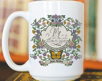 jane austen mug jane austen gifts feminist mug bookish mug jane austen pride and prejudice pride and prejudice gift affirmation mug