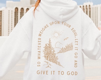 Christian Hoodie Christian Sweatshirt Jesus Hoodie Hoodie Jesus Bible Verse Christian Merch Faith Over Fear Bible Shirt god apparel