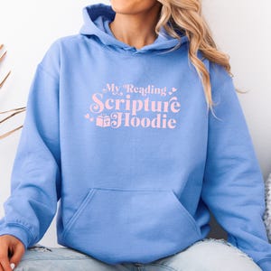 Christian Hoodie Christian Sweatshirt Jesus Hoodie Bible Verse Christian Merch Bible Shirt god apparel preppy clothing, goddaughter gift