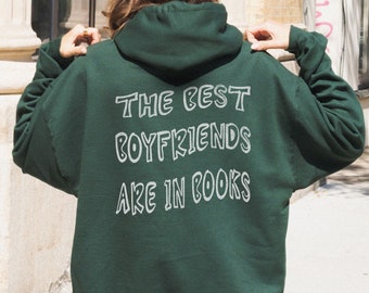 booklover shirt book trope shirt romantasy reader back print brown hoodie bookish things book worm gifts bookish merch