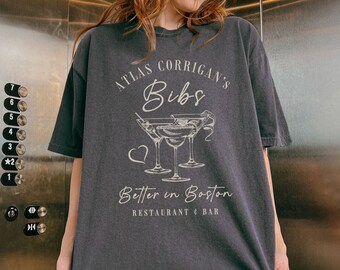 It ends with us Bibs comfort colors boston t shirt Atlas Corrigan fandom old money aesthetic book gifts booktok merch colleen hoover merch