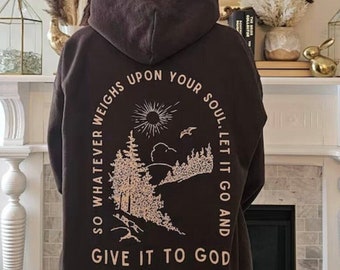 Christian Hoodie Christian Sweatshirt Jesus Hoodie Hoodie Jesus Bible Verse Christian Merch Faith Over Fear Bible Shirt god apparel