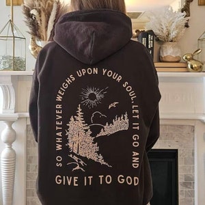 Christian Hoodie Christian Sweatshirt Jesus Hoodie Hoodie Jesus Bible Verse Christian Merch Faith Over Fear Bible Shirt god apparel