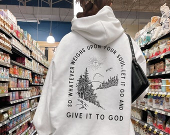 Christian Hoodie Christian Sweatshirt Jesus Hoodie Hoodie Jesus Bible Verse Christian Merch Faith Over Fear Bible Shirt god apparel