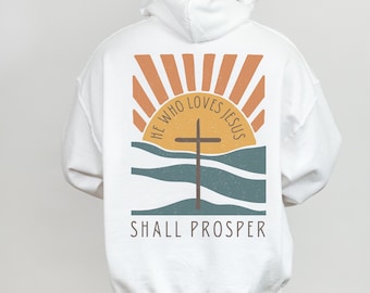 Men's Christian Hoodie Bible Verse Hoodie Christian Merch Mens Christian Streetwear Jesus Hoodie Christian Sweatshirt Jesus Apparel