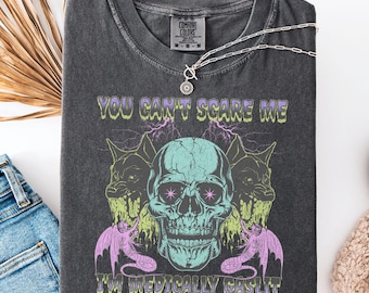 halloween hidden disability, ironic shirt, pots syndrome, fibromyalgia, skeleton shirt, chronic illness, endometriosis, eds, gaslit