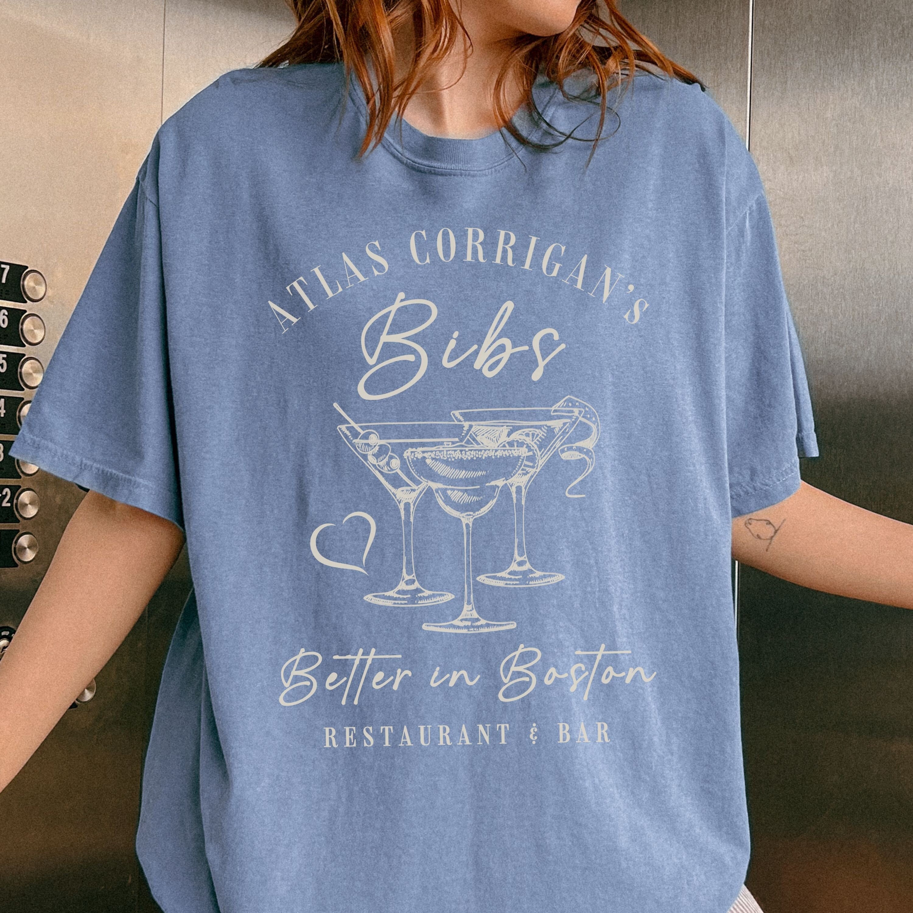 It ends with us Bibs boston comfort colors t shirt Atlas Corrigan fandom old money aesthetic book gifts booktok merch colleen hoover merch