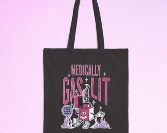 Chronic illness advocacy Medical Gaslighting Tote Bag gift for spoonie Invisible Illness Support Canvas Bag endometriosis lupus infusion day