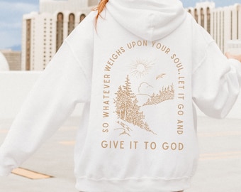 Christian Hoodie zip Christian Sweatshirt Jesus Hoodie Hoodie chronic pain hidden disability pots syndrome Faith Over Fear palliative care
