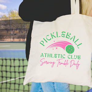 Pickleball tote bag Pickleball bag pickleball gift pickleball gifts gift for pickleball player, cute pickleball bag, reusable tote bag