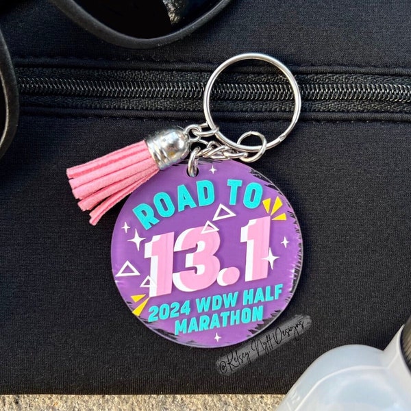 Marathon Keychain Etsy