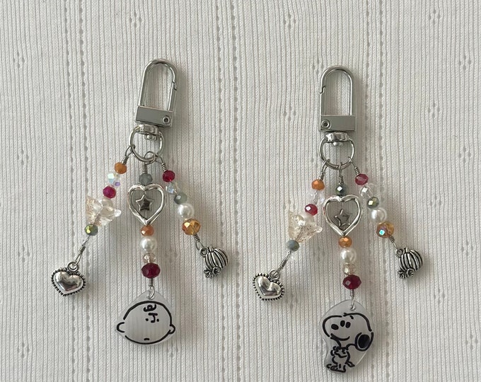 Snoopy Charlie Brown Peanuts Movie Phone Charms and Keychains Snoopy