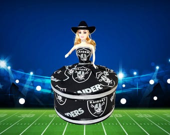 Las Vegas Raiders Fan Box, NFL Gift for Raiders Fans, Parties, Sports Room Decor, Sports Box, Trinket Jewlery Box, Sports Keepsake