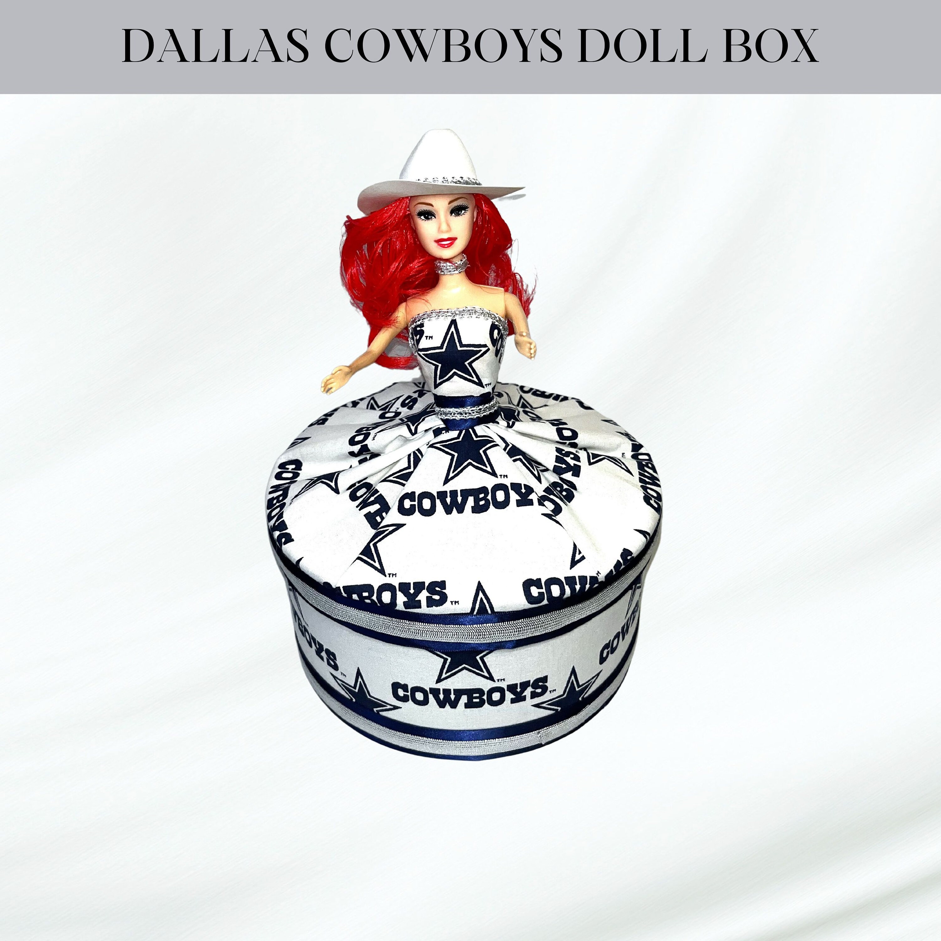 Dallas Cowboys Doll Novelty Box, Dallas Gift, Cowboys Gift, NFL Gift
