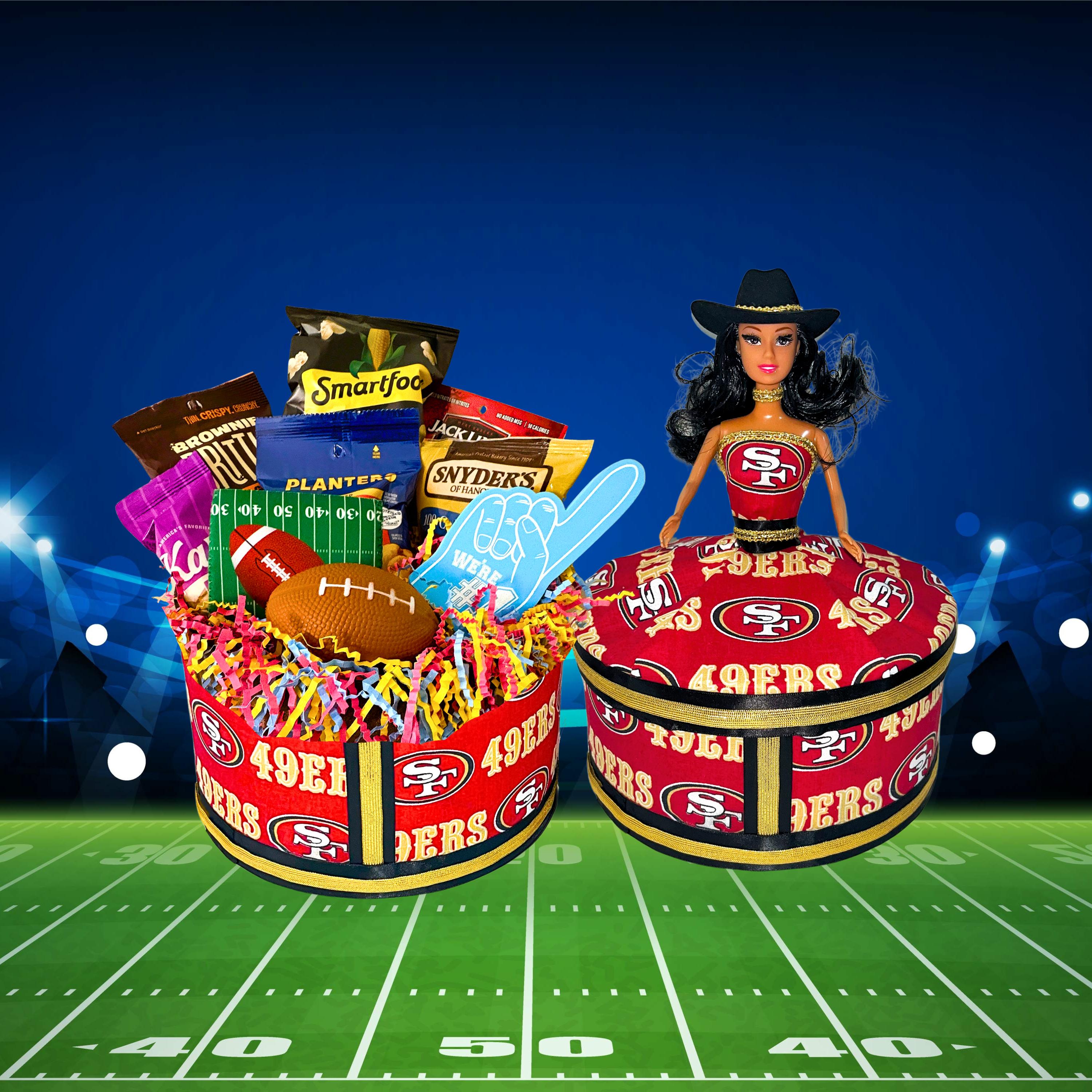 San Francisco 49er Fan Box, 49ers Football Box, NFL Gift Box for