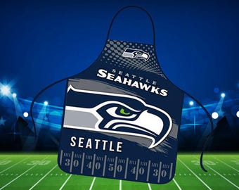 Seattle Seahawks Tailgate Gear,  Seahawks Pillow Covers, Apron, Seahawks Gifts, Sports Team Decor, Gifts for Him, Sports Room Gameday Decor