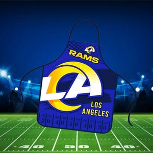 Rams Tailgate Gear, Rams Pillow Covers, Rams Apron, Bag, Sports Team Decor, Mancave Decor, Sports Room, Gameday Gear, Gift for Fans