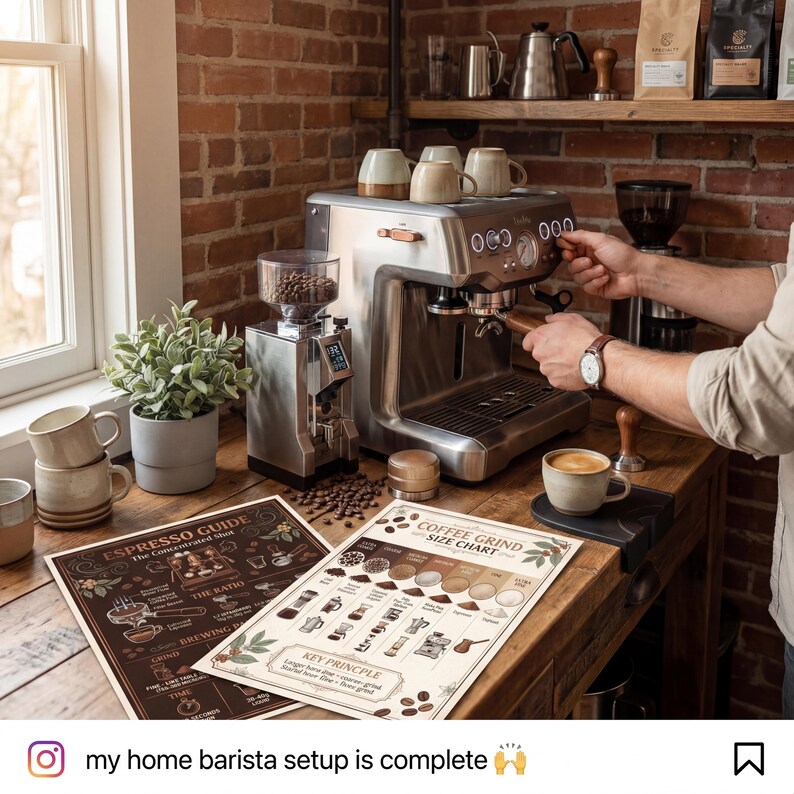 Coffee Brewing Charts | Barista Guide, Ratios & Grind Sizes (PDF ...