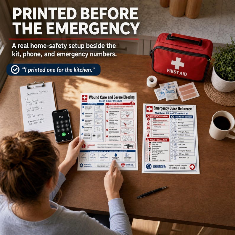 First Aid Guide | Emergency Reference Charts (digital Download) - Etsy