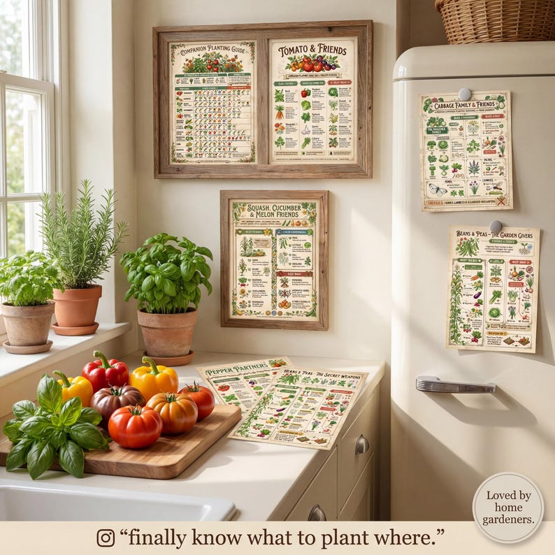 Companion Planting Guide | Vegetable Garden Charts (Digital Download) image 8